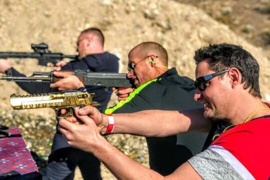 4 Gun Vegas Desert Shooting Adventure with Lunch from Las Vegas