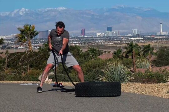 Outdoor Obstacle Course with Scenic Vegas Skyline in Henderson