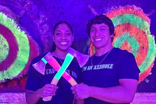 Neon Cosmic Axe Throwing VIP Las Vegas